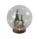 Glas bal met boom&sneeuw LED Bowie L